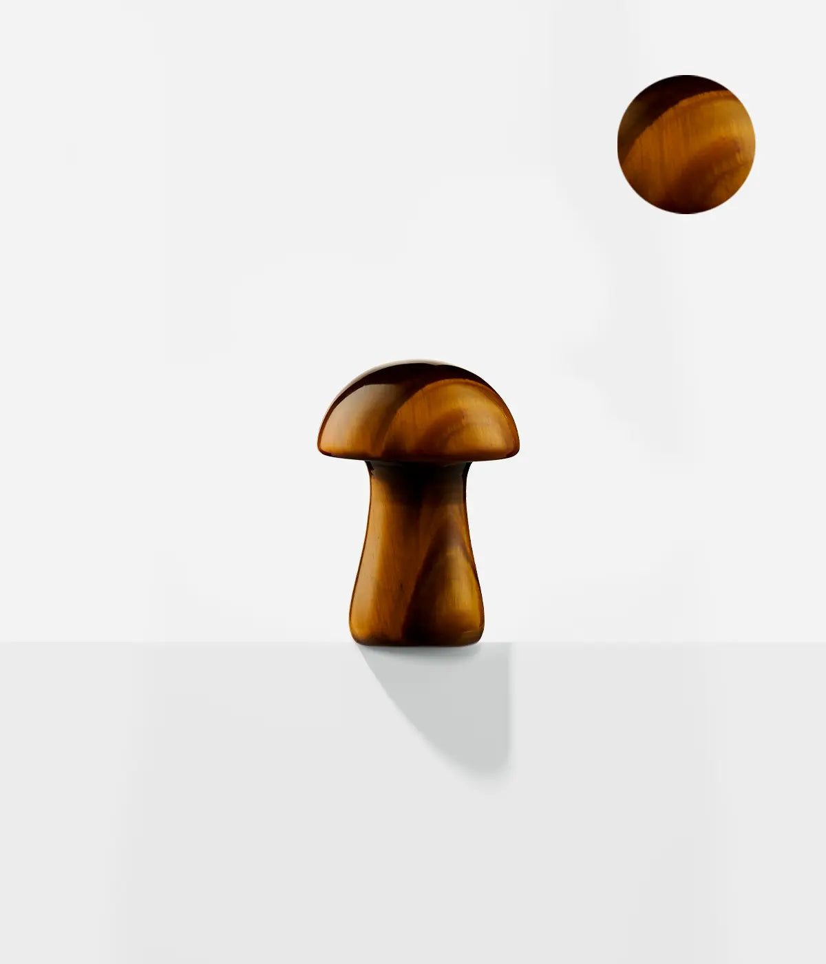 Gua-shroom stone tool for eye massage and reducing puffiness Tiger eye